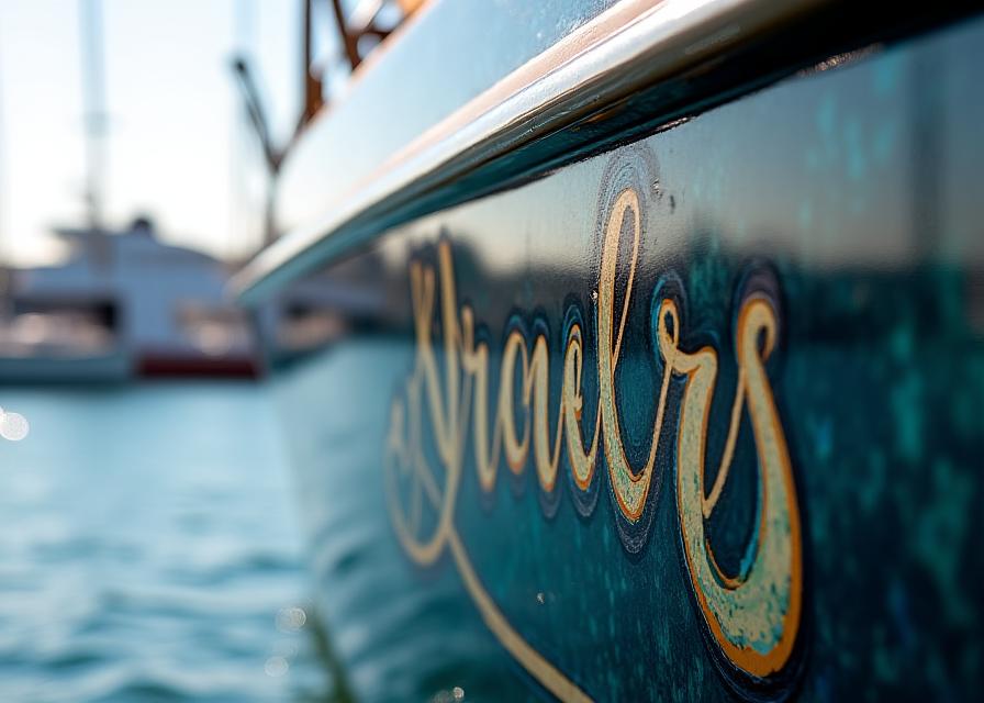 Art maritime personnalisé yacht